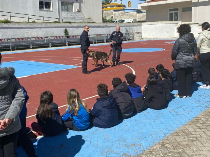 Oria. Carabinieri Cinofili incontrano gli studenti