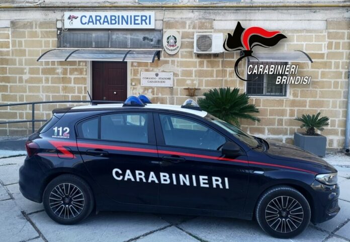 La stazione dei carabinieri di Oria